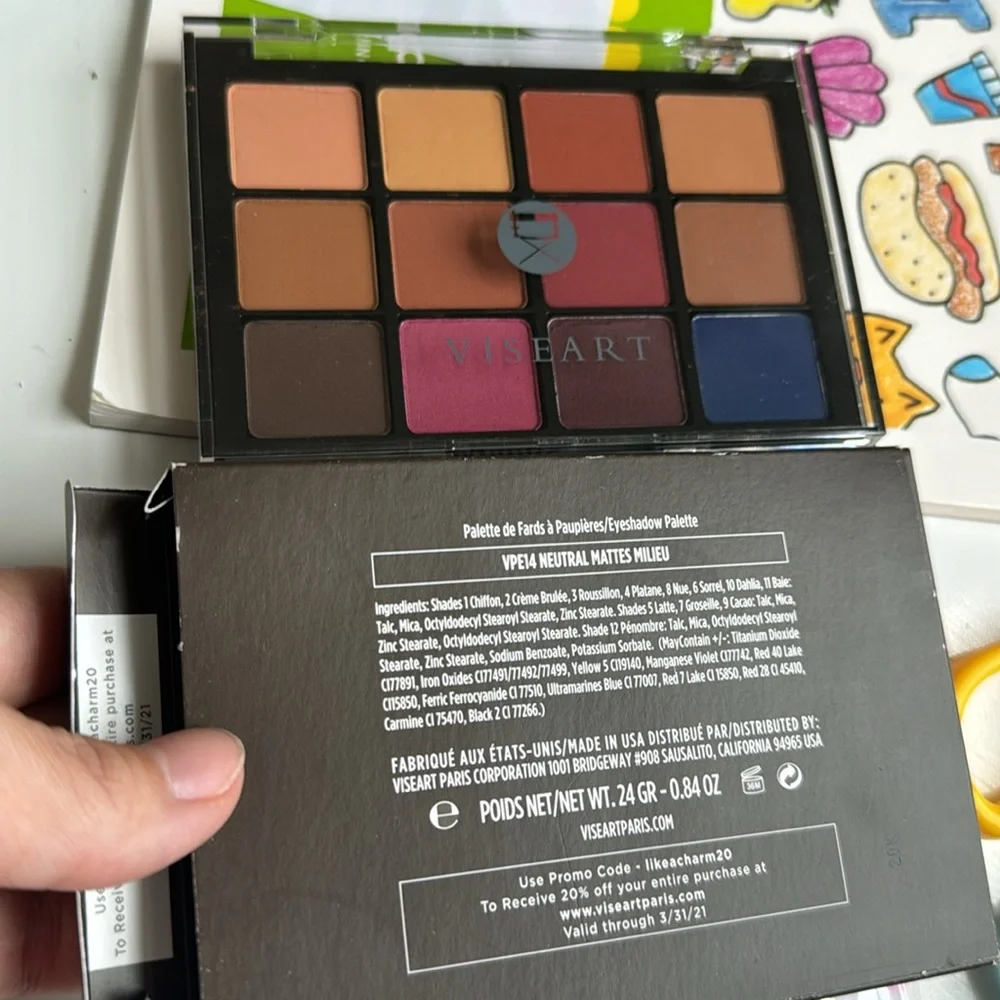 VISEART Professional Eyeshadow Palette